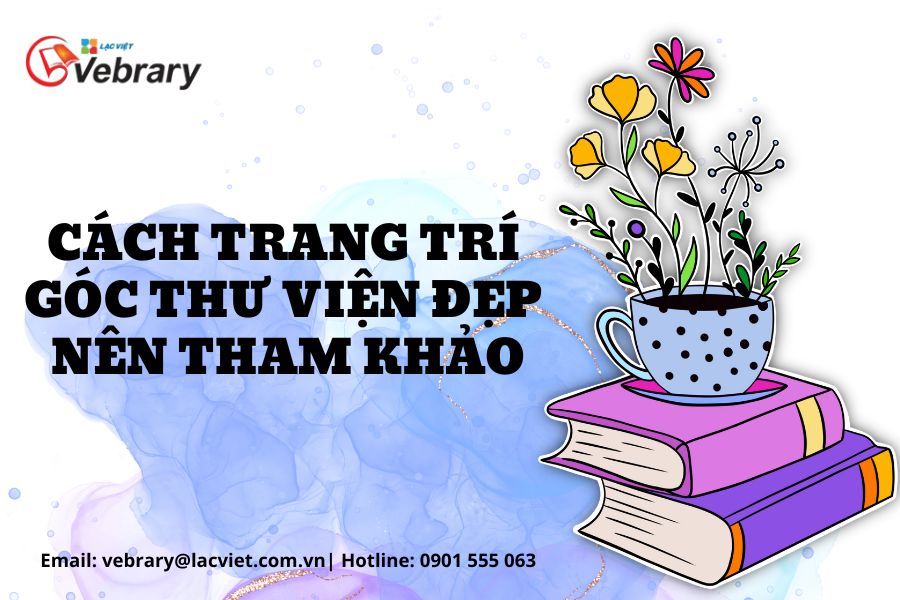 Cách trang trí góc thư viện đẹp