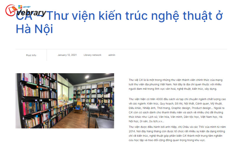 thư viện sách miễn phí tại hà nội