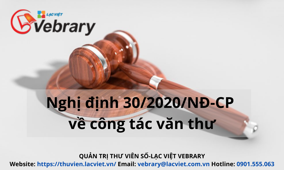 Nghị định 30/2020/NĐ-CP về công tác văn thư